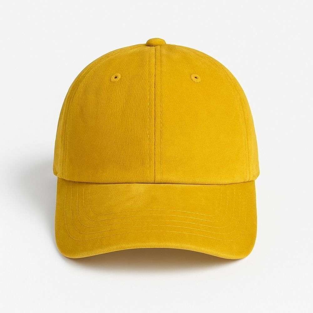 Mustard Yellow Dad Hat • Washed Unstructured Baseball Cap • Adjustable Buckle